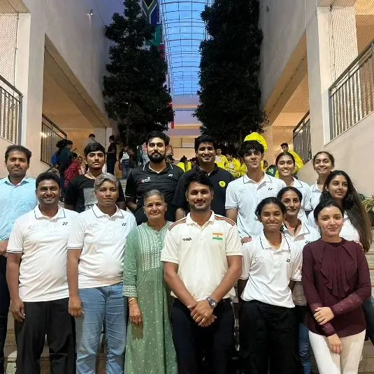 A group photo of our team and participants at the CISCE National Shooting Tournament. The spirit of camaraderie is at the heart of our academy.