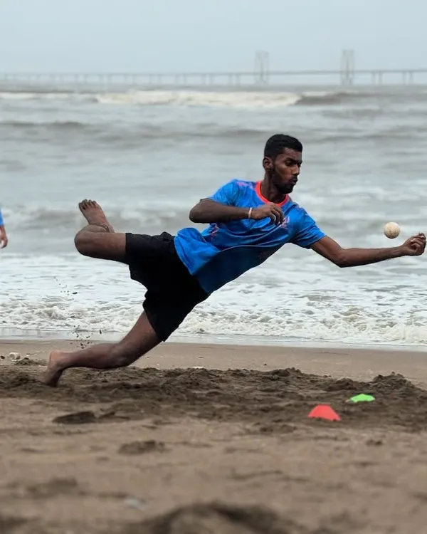 This is the grind we love. We train our players to be fearless fielders, pushing them to commit to every dive and turn half-chances into wickets. This full-stretch diving catch on the beach shows the athleticism and dedication we build.