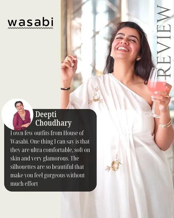 Deepti Choudhary sums up my goal perfectly: "ultra comfortable, soft on the skin, and very glamorous." I love crafting designs that make you feel gorgeous without much effort.