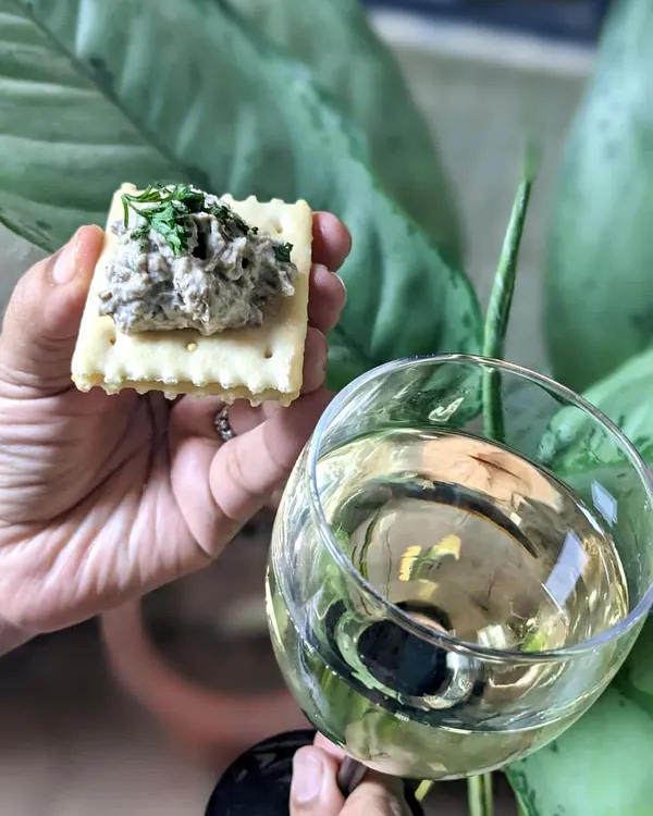 My roasted oyster mushroom paté is a versatile spread that pairs beautifully with a crisp cracker and a glass of wine. Its creamy texture and nutty flavor make it a simple yet sophisticated appetizer.