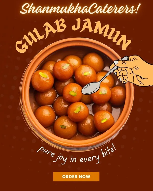 Pure joy in every bite! Our Gulab Jamuns are soft, spongy, and soaked in sweet syrup, making them a perfect dessert for any special day.