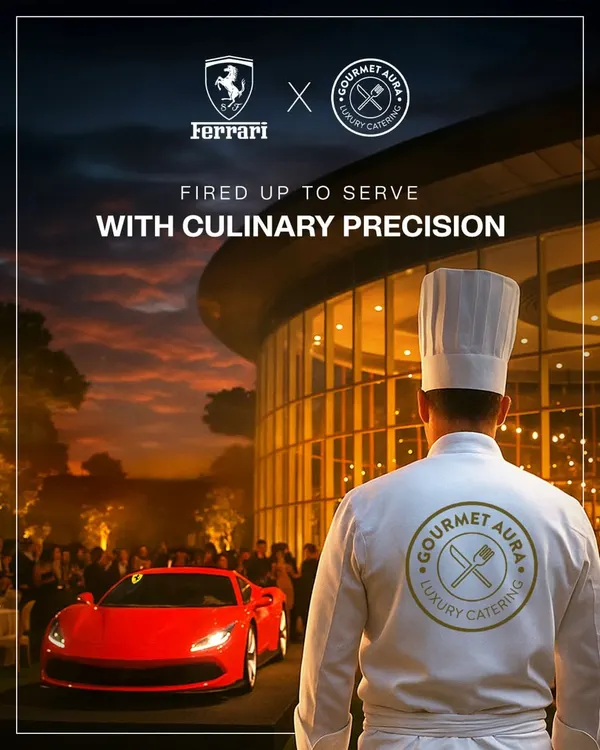 We were honored to partner with Ferrari, serving guests with a level of culinary precision and flair that matches the performance of these iconic machines. This is the standard of excellence we bring to every high-profile corporate gala and luxury event.