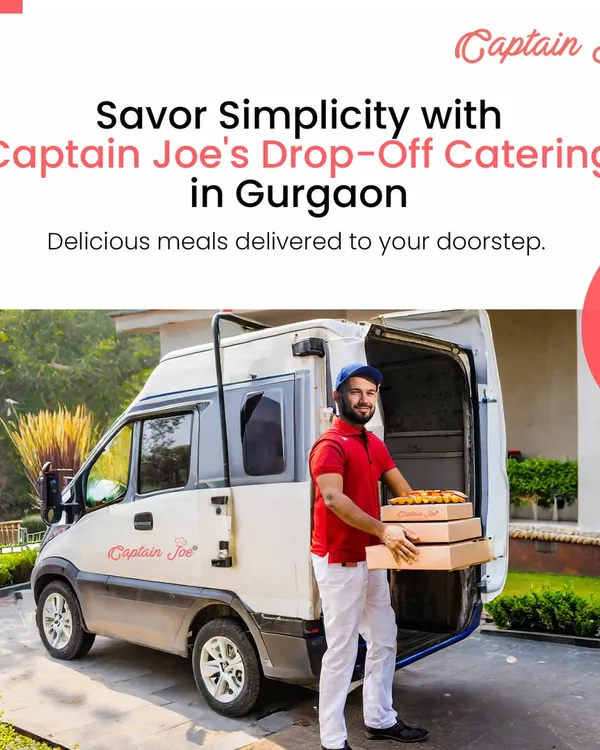 Savor simplicity with my drop-off catering service in Gurgaon. Here you can see my branded vehicle and delivery personnel ensuring that delicious, professionally prepared meals arrive at your doorstep, ready for your event.