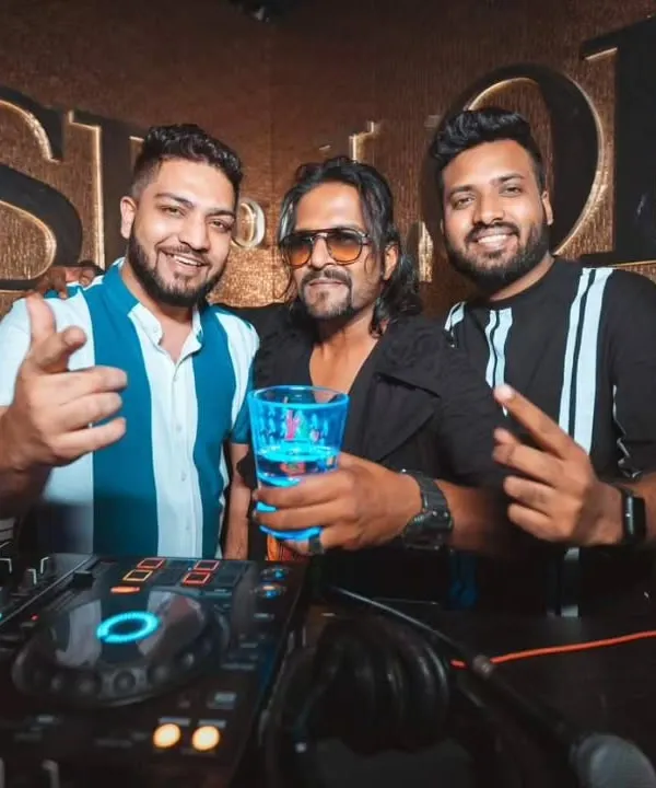 Sharing the console with talented artists is always a highlight. Here's a great moment with friends at House of Lords, my resident club. We're always pushing the vibe to the next level together.