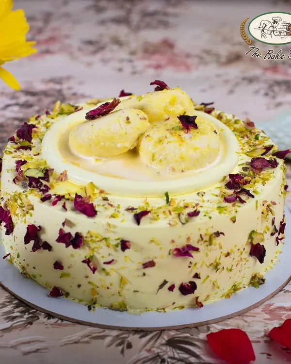 Our Rasmalai Cake is a bestseller for a reason. It features a moist sponge infused with saffron and cardamom, layered with cream, and topped with authentic rasmalai, creating a truly luxurious dessert experience.