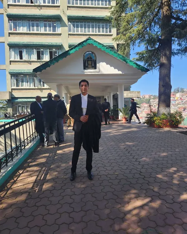 My work as a lawyer in Delhi often involves handling complex litigation that sometimes requires appearing in higher courts, like this day at the High Court of Himachal Pradesh in Shimla. I am prepared to take a case wherever it needs to go to ensure justice is served.