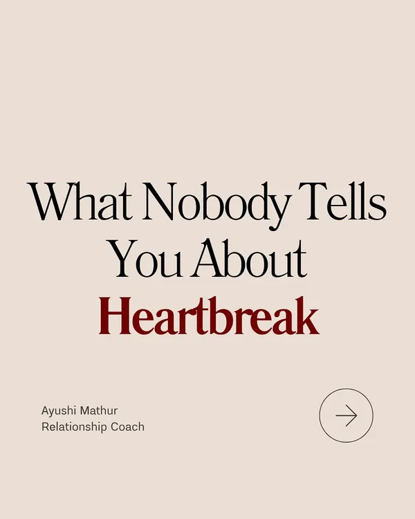 **What nobody tells you about heartbreak is that the pain is real and there's science behind it.** Social pain activates the same neural pathways as physical pain. You're not just missing them; you're detoxing from the neurochemicals their presence created, which is why it feels like withdrawal. Understanding the science of heartbreak can help you be more compassionate with yourself during the healing process.