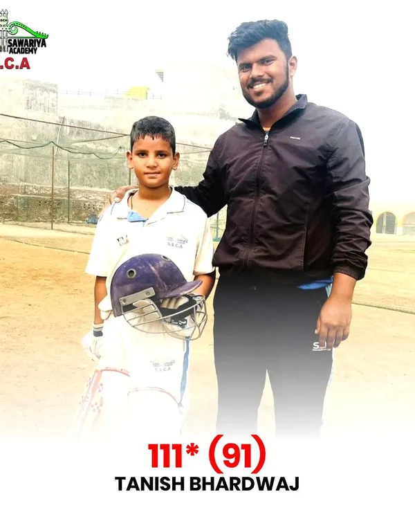 What a moment for 9-year-old Tanish Bhardwaj, scoring his first-ever century with a brilliant 111 not out. This is the kind of young talent we nurture at the academy.