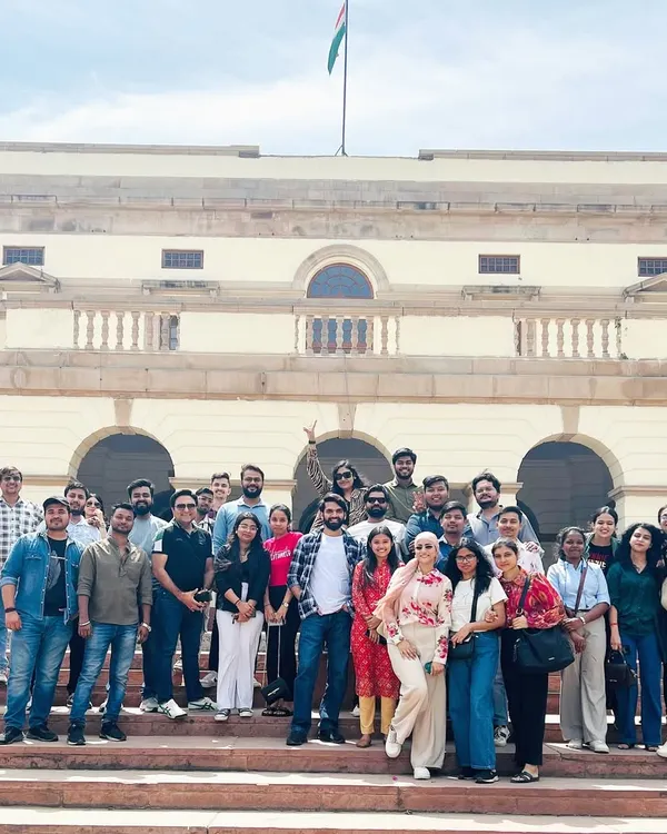 A memorable trip with my Judiciary Gold Delhi students to the Nehru Planetarium. Learning is important, but so is building a strong, supportive community. Here we are, in front of a historic building with the Indian flag flying high.