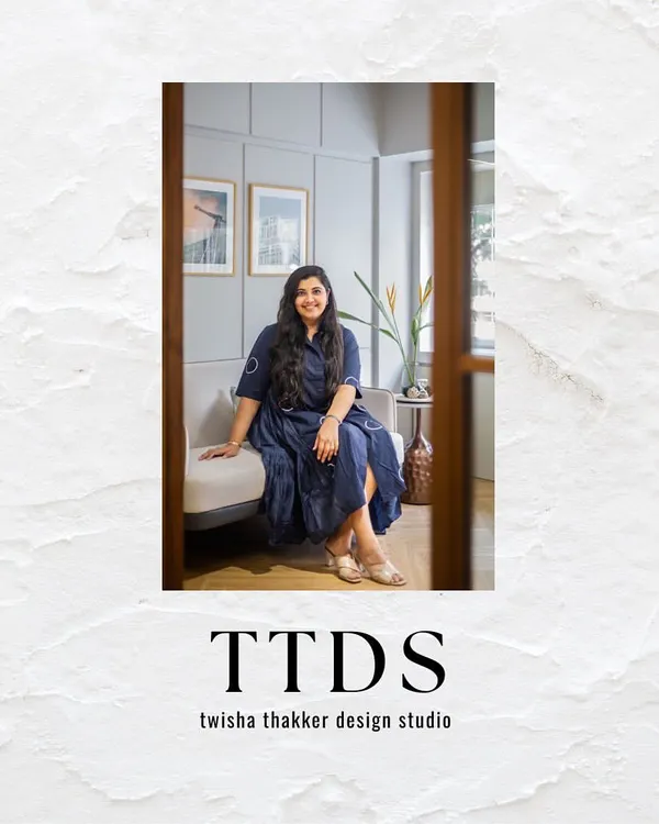 Twisha Thakker Design Studio (TTDS) was founded in 2019 to create aesthetic, beautiful, and functional spaces. We believe good design should make you feel happy and warm, and we bring that belief to every residential, commercial, and hospitality project we undertake.