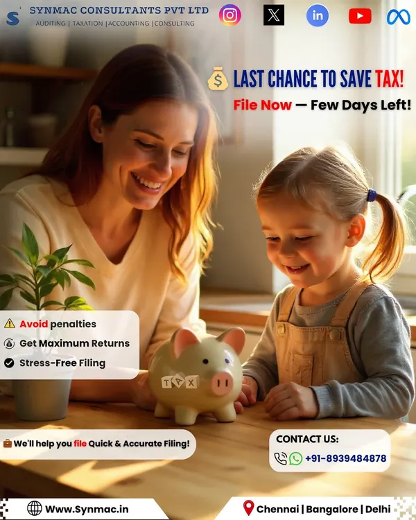 The tax filing deadline is approaching. Let me help you file quickly and accurately to avoid penalties, get your maximum possible refund, and make the entire process stress-free.