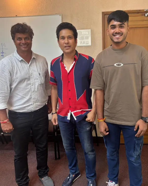 It was a privilege to have the master himself, Sachin Tendulkar, visit the clinic and share his wisdom with me and my student, Ayush Mhatre. Moments like these are invaluable for a young player's journey, providing inspiration that goes beyond technical coaching.