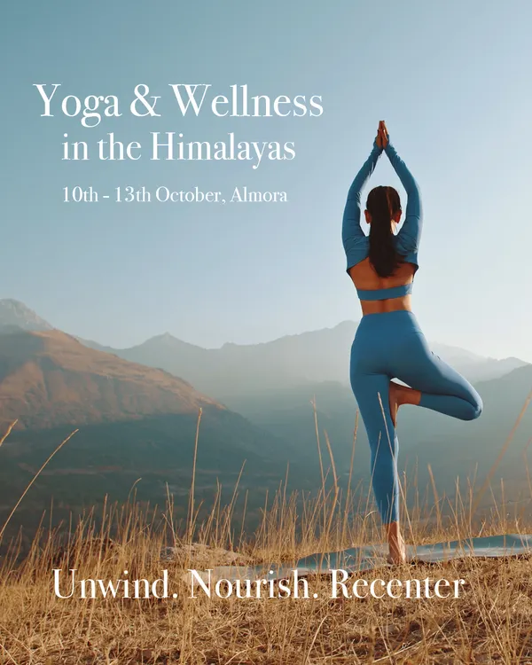 This is the feeling I want to share. A moment of complete peace, surrounded by the Himalayas, connecting with your breath and your body. My retreats are designed to help you find this space within yourself.