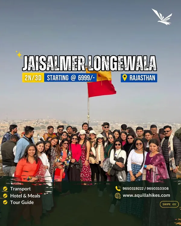 Our Jaisalmer and Longewala trip is the perfect 2-night, 3-day getaway. We handle the transport, hotel, meals, and even provide a tour guide so you can just enjoy the royal experience.