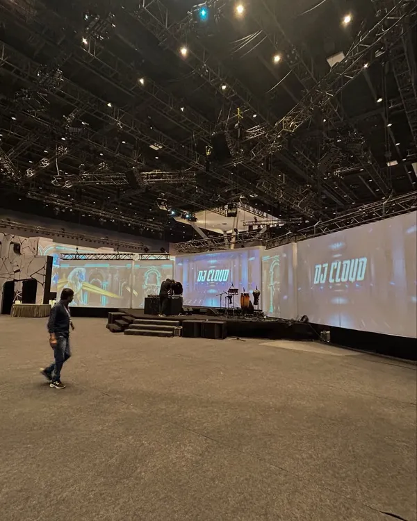 This is the kind of scale I operate on. A wide shot from the WOW Awards Asia, where I handled the music for a massive hall, complete with custom VJ integration and professional stage setup.