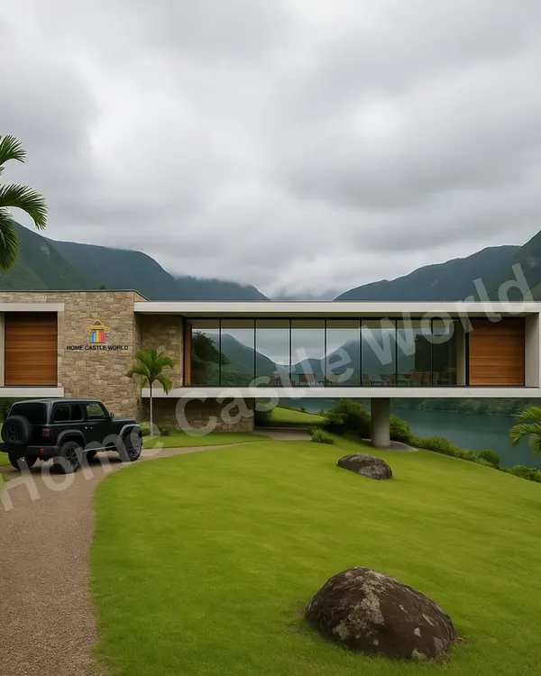This cantilevered villa overlooking a serene lake is a testament to what is possible with modern modular construction. We blend bold architecture with nature, creating dream homes that are both breathtaking and built with precision.