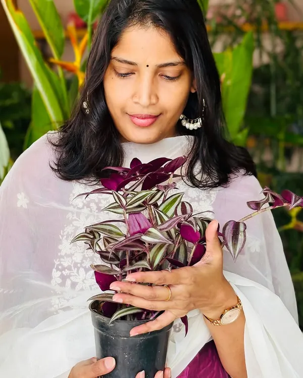This is me, Keerthi. When you find a plant that matches your dress, you have to take a picture. I'm the owner of this small business, a mom, and a full-time plant lover. With my incredible team, we are navigating the challenges of this industry and loving it.
