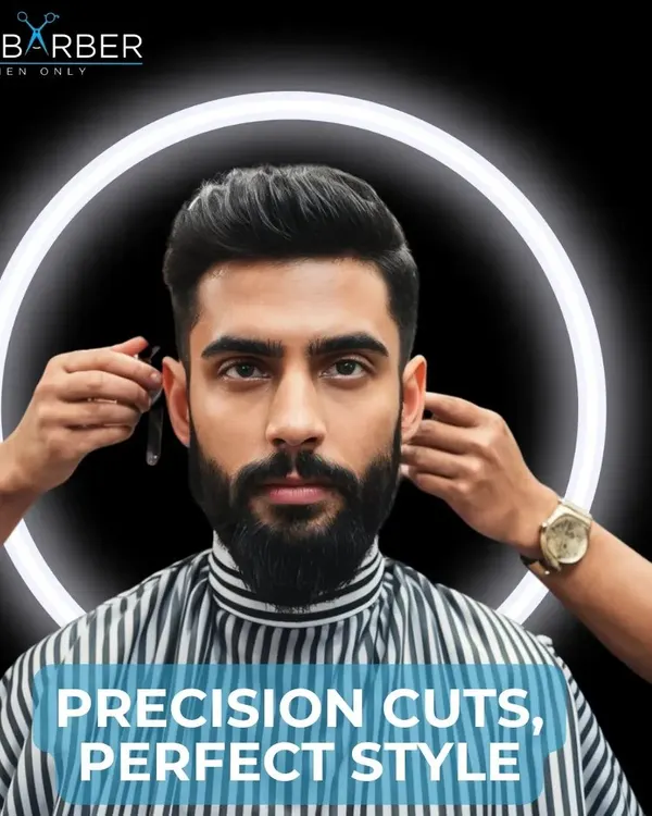 This is what we promise: precision cuts for your perfect style. We focus on every detail to ensure your haircut and beard shape complement your features, giving you a sharp, confident look.