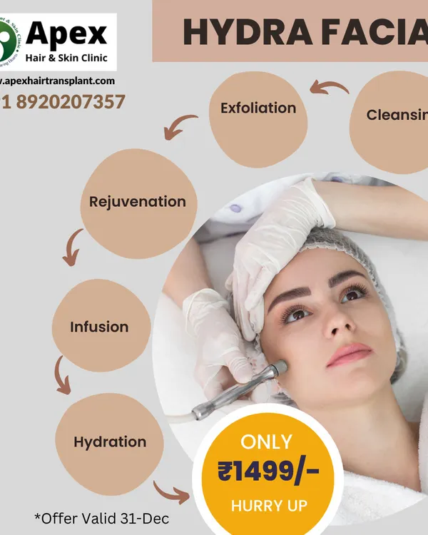 Our HydraFacial is a client favorite for achieving instantly brighter and cleaner skin. This treatment follows a multi-step process of cleansing, exfoliation, extraction, and deep hydration to remove impurities and infuse your skin with nourishing serums. See the clear steps to a radiant complexion.