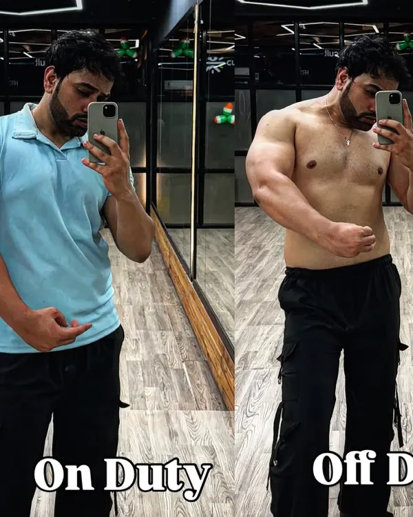 A side-by-side look at my own progress. This isn't just about looking good, it's about feeling strong and capable in and out of the gym. This is the result of a disciplined lifestyle.