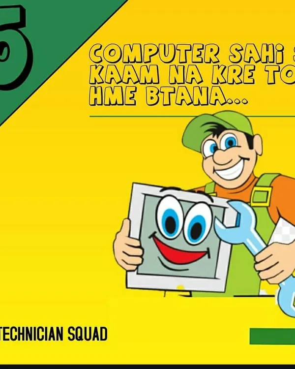 Agar computer sahi se kaam na kare, to humein batana. Our friendly technicians are always ready to diagnose and fix any issue, ensuring your device works perfectly.