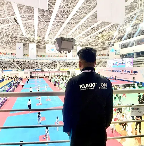 Overlooking the vast arena at the 18th World Taekwondo Culture Expo in South Korea. A moment to take in the global scale of our sport.
