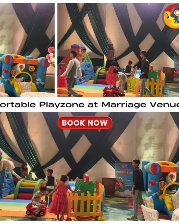 Make your wedding stress-free for parents and fun for kids. I can set up a complete portable playzone at your marriage venue, so the little guests stay happily entertained while the adults celebrate your big day.