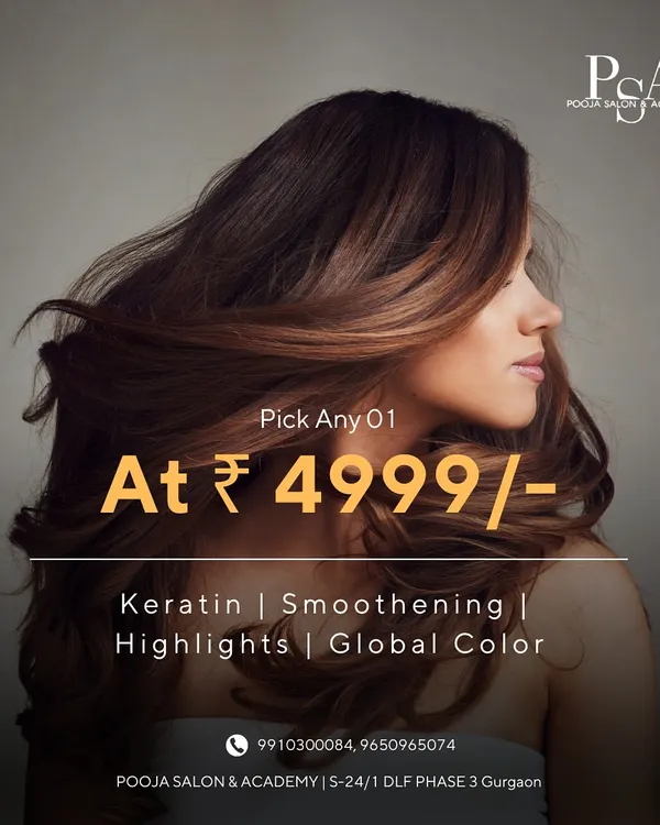 I offer a range of transformative color services at a great value. You can choose from keratin, smoothening, highlights, or global color to completely refresh your look.