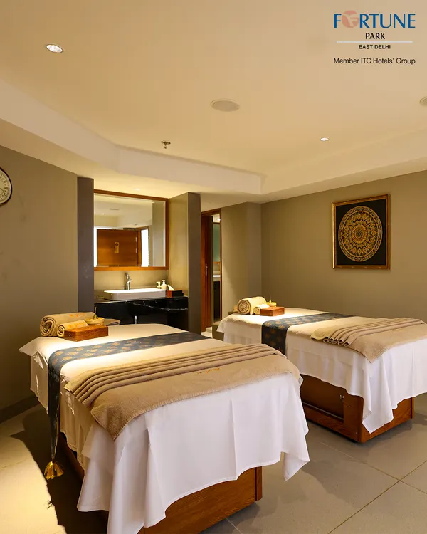 This is my couples therapy room, a private and serene space designed for shared relaxation. It's the perfect setting to unwind together with a soothing massage treatment.