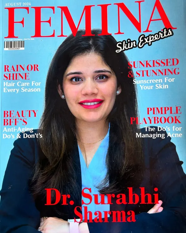 I am incredibly proud to be featured on the cover of Femina Magazine as a leading skin and hair expert. This recognition reflects my dedication to delivering real, transformative results for my clients.
