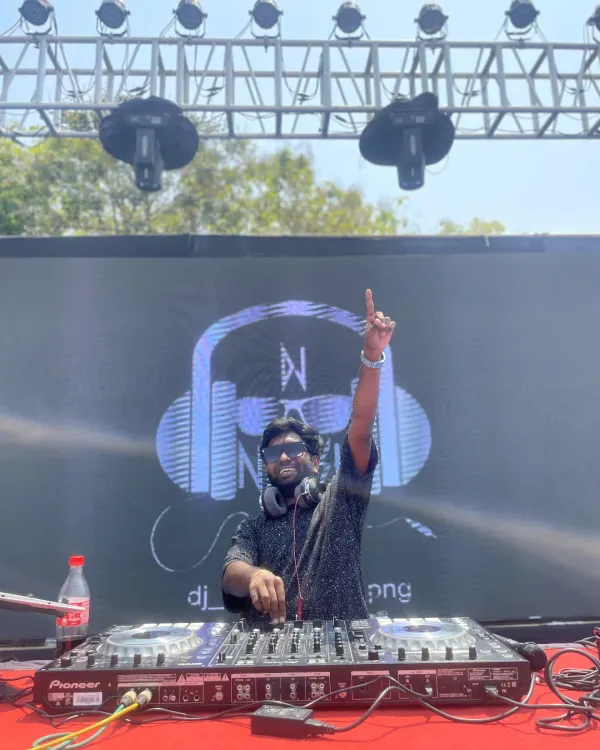 Performing at a daytime outdoor event. The vibe is different under the sun, but the goal is the same: keep the energy high and make sure everyone has a great time.