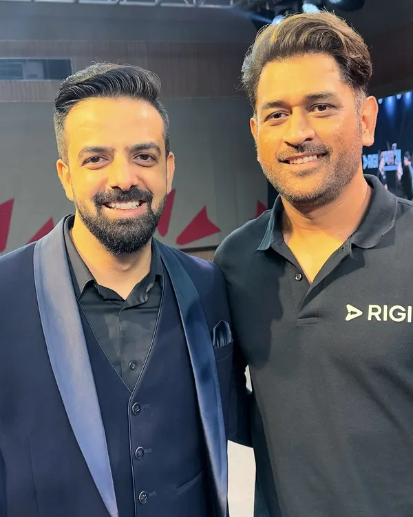 A memorable moment captured with the one and only MS Dhoni. Hosting an event with him as the chief guest was an unforgettable experience.