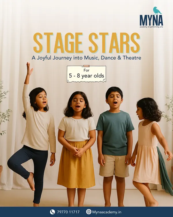 Introducing Stage Stars, our joyful journey into music, dance, and theatre for children aged 5 to 8. It's the perfect first step into the world of performing arts.