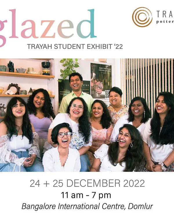The official poster for GLAZED '22! We're so excited to showcase the work of our talented students. It's a celebration of their journey with clay, and you don't want to miss it.
