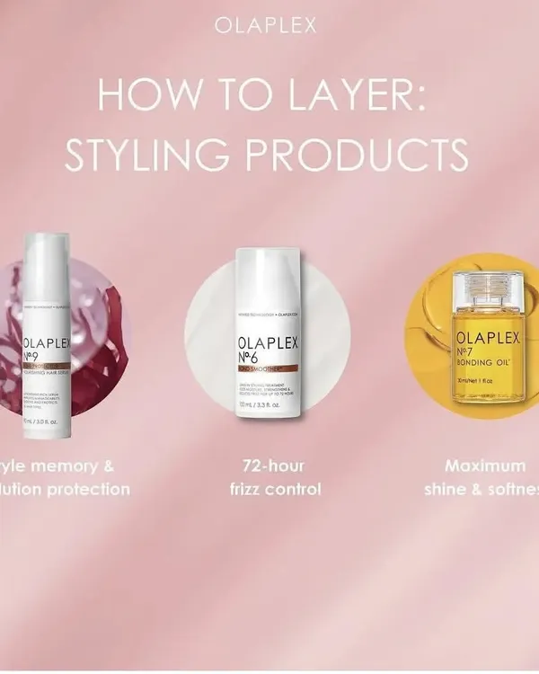 I proudly use and recommend Olaplex products. This guide shows how their styling products can be layered to protect your hair from pollution, control frizz for 72 hours, and provide maximum shine.