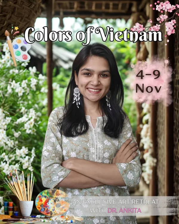 Join me on an exclusive, artist-led retreat to Vietnam. This is more than a trip; it's a curated experience designed to immerse you in a new culture while awakening your creativity through guided art sessions and shared stories.