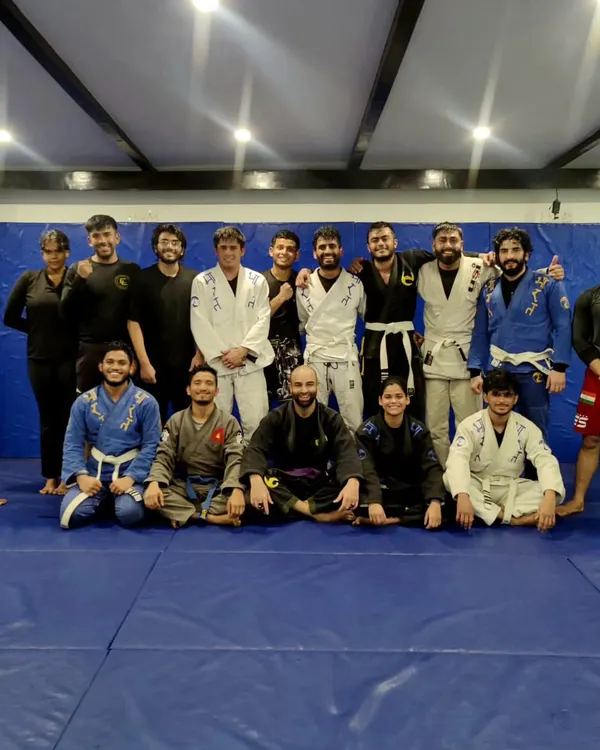 "My opponent is my teacher, my ego is my Enemy." A group shot after a tough Gi session, where everyone learned something new.
