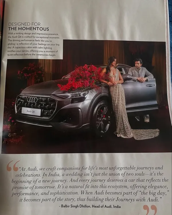 This print spread for Audi in Vogue India was a milestone project. I created a sophisticated and elegant makeup look that complemented the luxury of the brand, ensuring the models looked timeless and radiant under the studio lights.