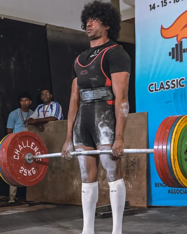 This is me in my element, competing on the platform. I started this journey when people said I was too old, but I believe it's never too late to become the strongest version of yourself. If a weak kid like me could do it, you can too.