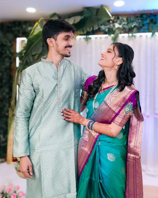 A sweet, candid moment between the couple. It's these unposed, natural interactions that we love to capture in our wedding films.