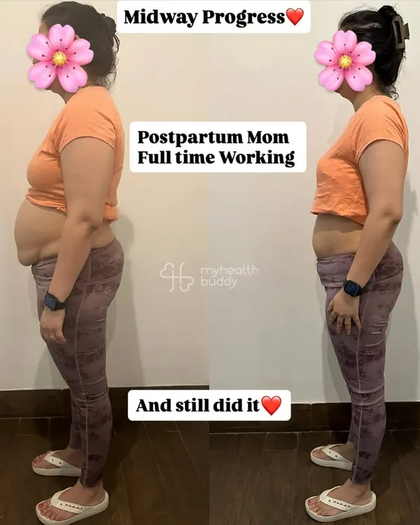 This is what's possible. This client is a full time working mom who was navigating postpartum recovery. She committed to simple home workouts and real food, and not only saw the inches drop but reclaimed her strength and confidence. This is the win that truly matters.