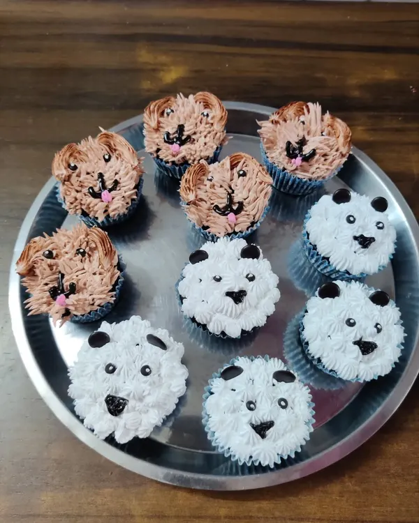 These animal cupcakes are a favorite for children's birthdays. I use buttercream frosting to pipe cute panda and teddy bear faces that are sure to make the kids smile.