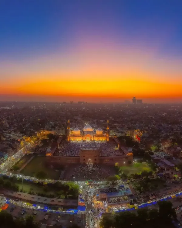 This is the golden hour over Jama Masjid in Old Delhi. From the sky, you can see the entire story unfold: the magnificent architecture, the energy of the streets, and the sun setting over the city I call home.