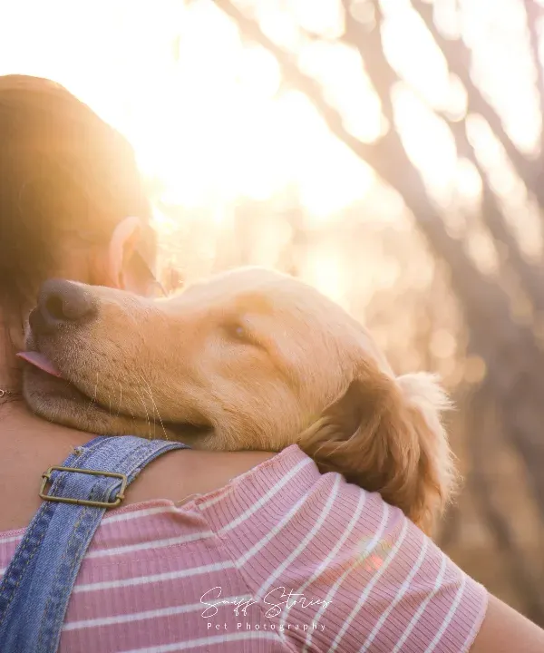 This is the kind of moment I live to capture. A quiet, unscripted hug where the world fades away, and all that matters is the soulful connection between you and your best friend. It’s more than a photo; it’s a feeling you can hold onto forever.