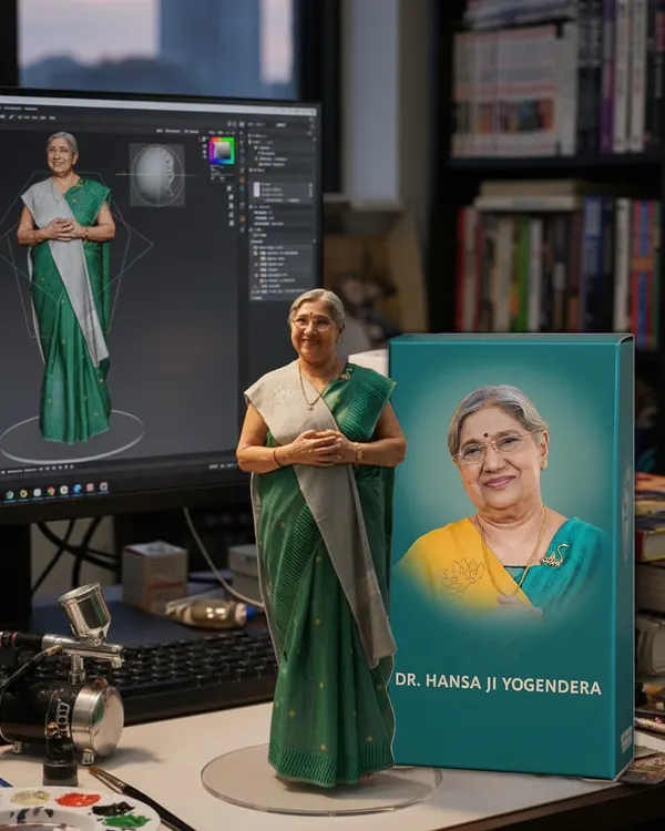 This figurine represents my life's work, continuing the 100-year legacy of The Yoga Institute, founded by Shri Yogendra Ji. Our mission has always been to make the yogic way of life accessible to all.