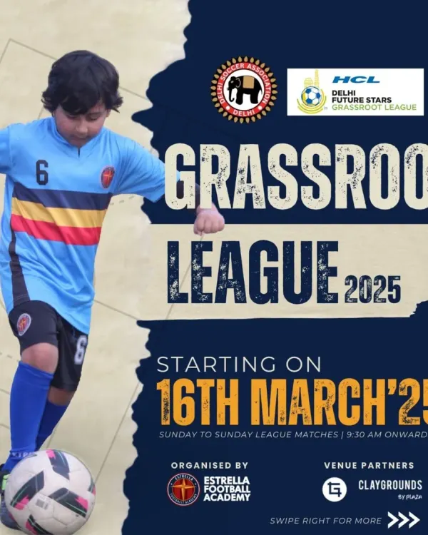 Announcing the Grassroot League 2025, organized by our academy. I am committed to creating opportunities for young talent to shine on a competitive stage.