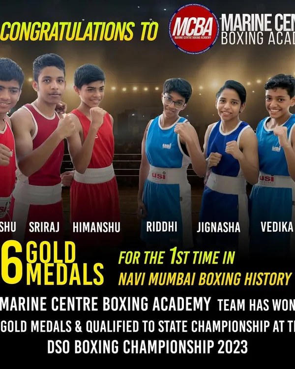 A historic moment for Navi Mumbai boxing. For the first time, my team of 6 young boxers won 6 Gold Medals at the DSO Boxing Championship, all qualifying for the state level. This is the result of pure dedication.