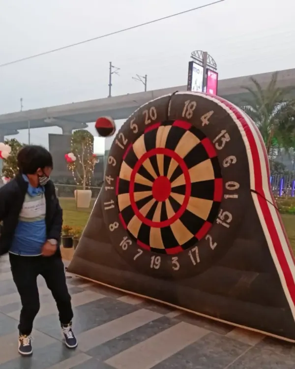 My giant inflatable dartboard is always a huge hit with kids and adults. It's a safe and fun way to add some friendly competition to any outdoor event or birthday party.