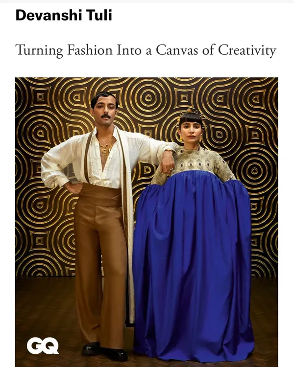 The final published shot from my GQ feature, turning fashion into a canvas of creativity.