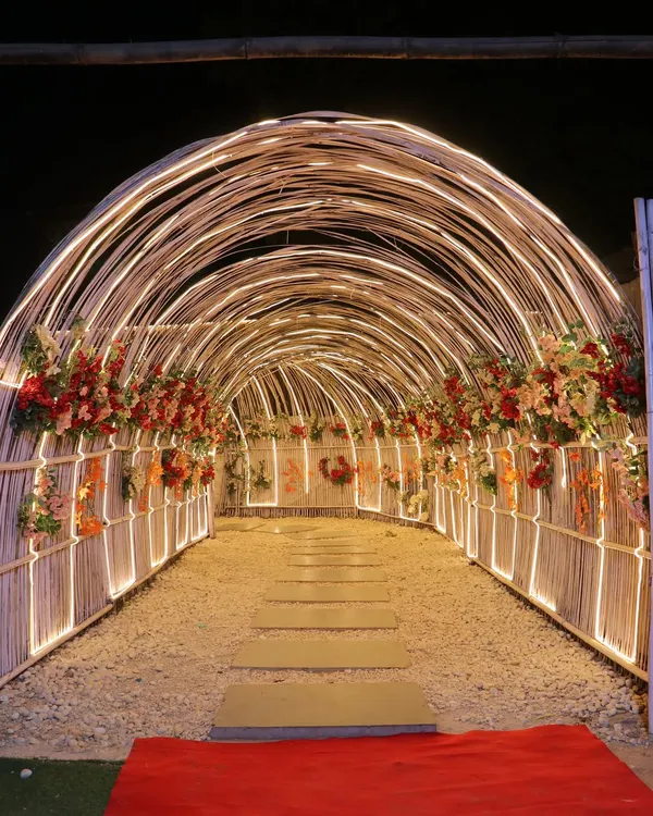 Step into another world through our lit-up bamboo tunnel. I wanted the entrance to feel like the start of an adventure, setting the vibe for the magical experience that awaits you inside Sasa Cafe.